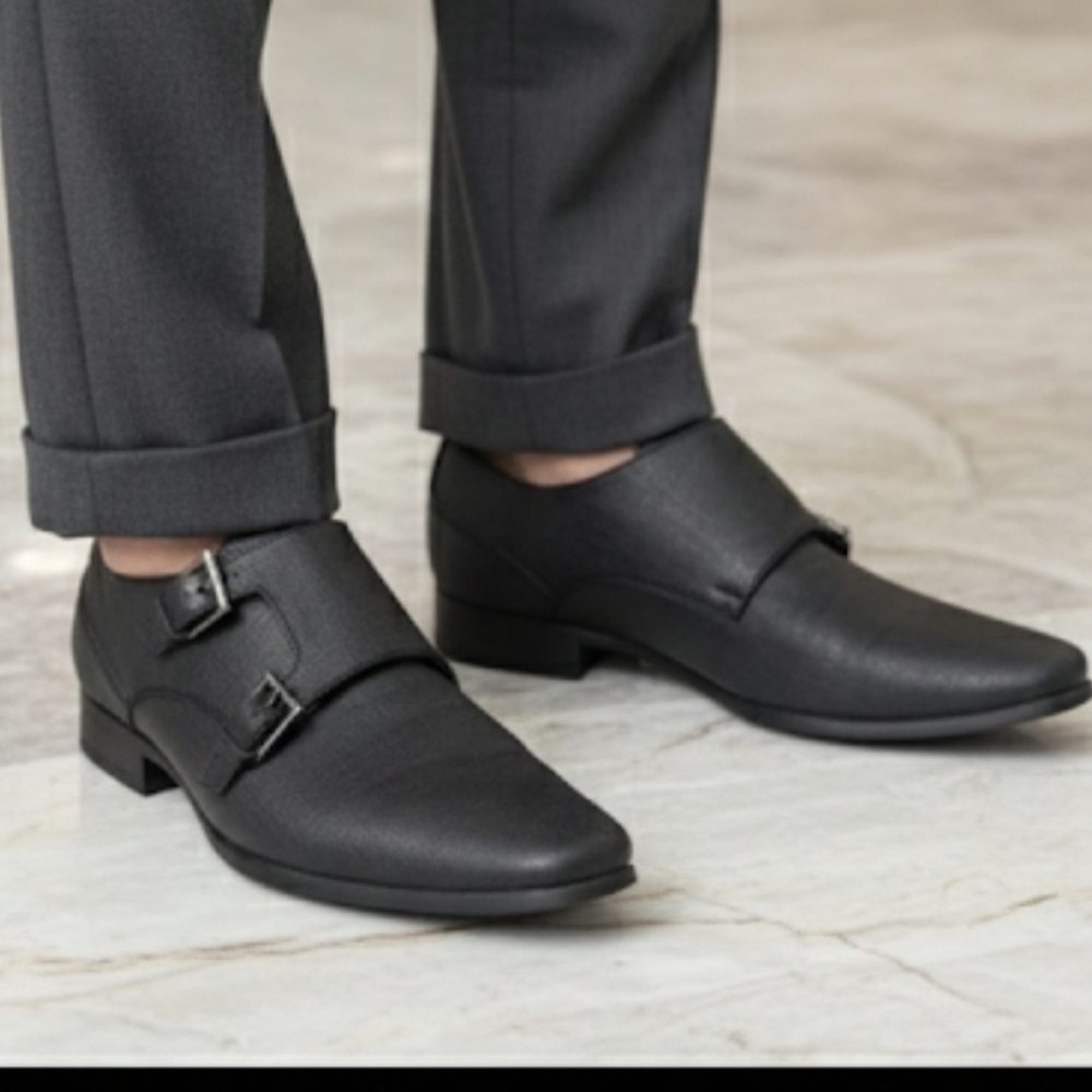 Calvin Klein Square Toe Butler Dress Shoes Size 8 Man's